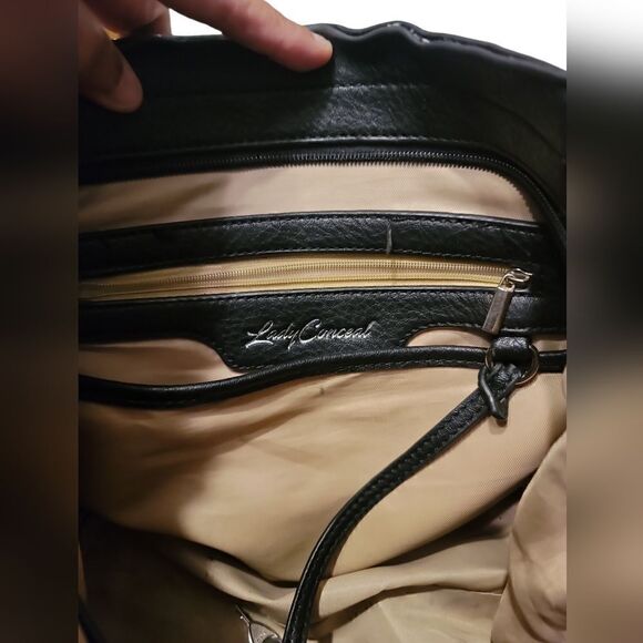 Used and Abused Lady Conceal Black Bag - Picture 10 of 11
